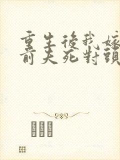 重生后我嫁给了前夫死对头小说封面