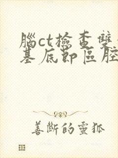 脑ct检查双侧基底节区腔梗封面