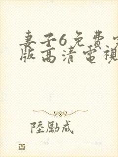 妻子6免费完整版高清电视剧