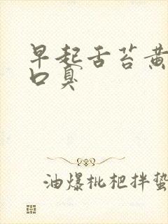 早起舌苔黄厚腻口臭