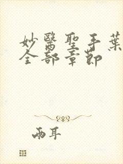 妙医圣手叶皓轩全部章节