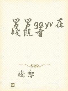 男男gayv在线观看