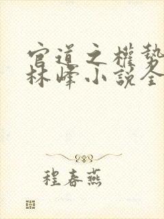 官道之权势滔天林峰小说全文阅读封面