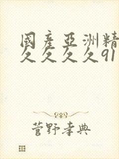 国产亚洲精品久久久久久91