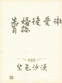 先婚后爱微短剧肖总