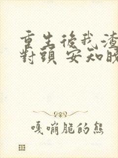 重生后我渣了死对头 安知晓小说封面