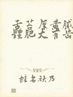 舌苔厚黄腻臭舌体肥大有齿痕