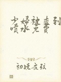 少妇被爽到高潮喷水免费封面