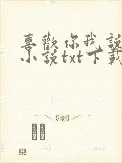 喜欢你我说了算小说txt下载