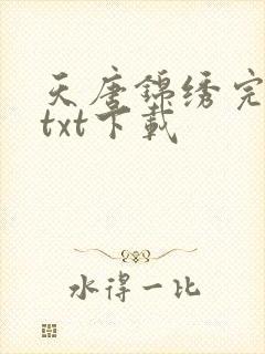 天唐锦绣完整版txt下载封面