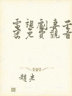 电视剧妻子的秘密免费观看完整版全集封面