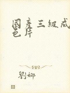 国产三级成人黄色片封面