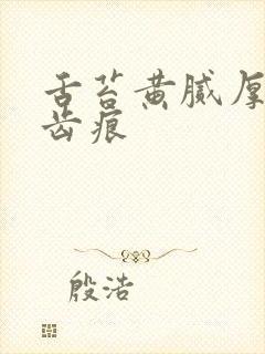 舌苔黄腻厚白有齿痕