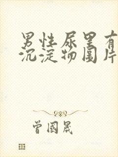 男性尿里有白色沉淀物图片