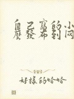 自己写的小说怎么发布到网上赚钱呢