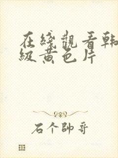 在线观看韩国特级黄色片封面