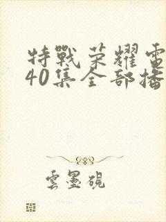 特战荣耀电视剧40集全部播放