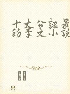 十大公认最好看的李文小说