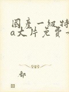 国产一级特黄aa大片免费看