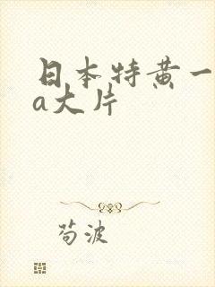 日本特黄一级aa大片