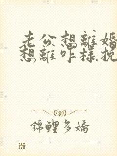 老公想离婚我不想离咋样挽留