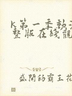 k第一季动漫完整版在线观看中文