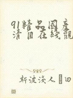 91精品国产高清自在线观看