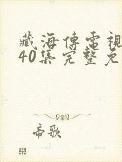 藏海传电视剧第40集完整免费观看