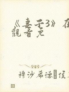 《妻子3》在线观看免