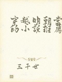 穿越明朝当皇上的小说推荐