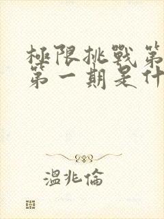 极限挑战第一季第一期是什么时候拍的