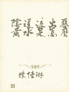 阴道流出恶臭的黄水是怎么回事