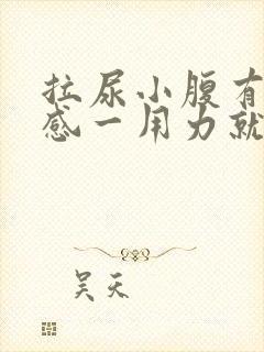 拉尿小腹有刺痛感一用力就痛