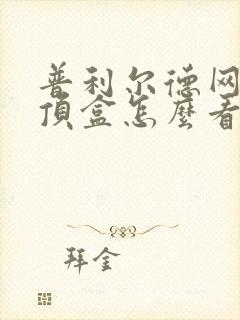 普利尔德网络机顶盒怎么看电视直播