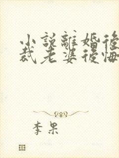 小说离婚后,总裁老婆后悔了最新章节