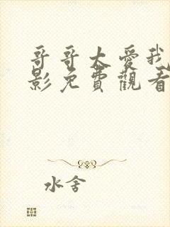 哥哥太爱我了电影免费观看封面