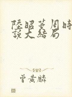 陆昭菱周时阅小说大结局封面