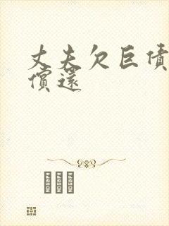 丈夫欠巨债妻子偿还