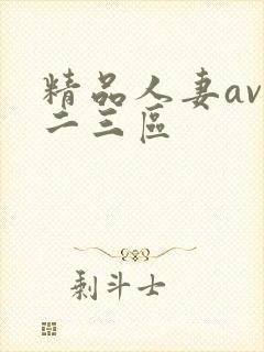 精品人妻av一二三区