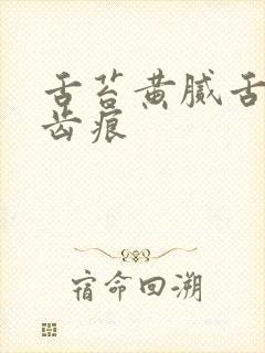 舌苔黄腻舌边有齿痕