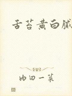 舌苔黄白腻齿痕