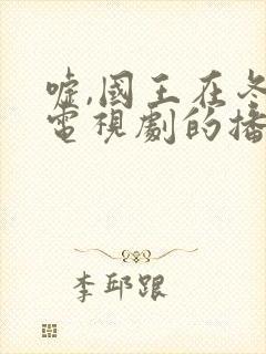 嘘,国王在冬眠电视剧的播出时间封面