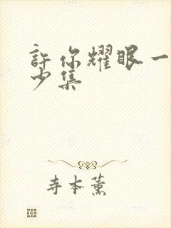 许你耀眼一共多少集