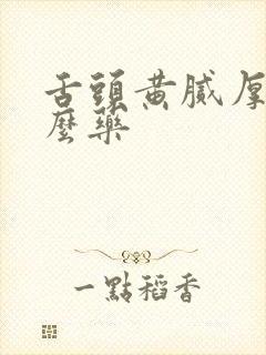 舌头黄腻厚吃什么药封面