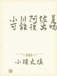 小川阿佐美还有可能复出吗封面