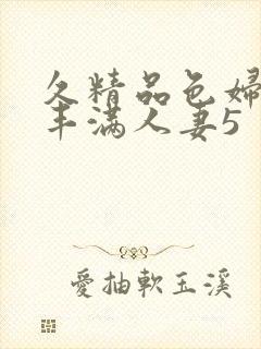 久精品色妇熟妇丰满人妻5