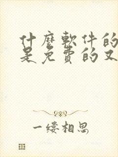 什么软件的小说是免费的又好看的