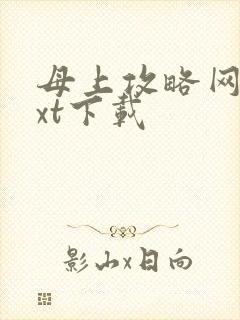 母上攻略网盘txt下载封面