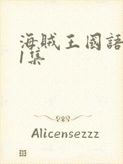 海贼王国语版第1集