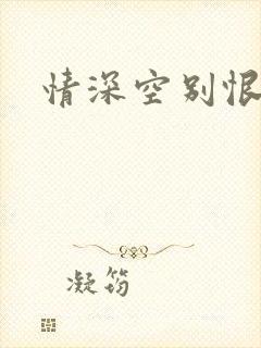 情深空别恨小说